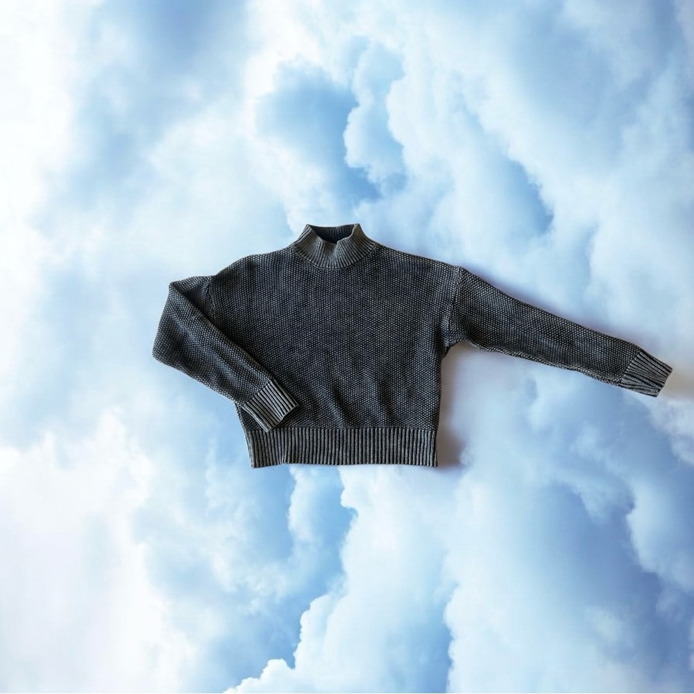 Charcoal Turtleneck Sweater